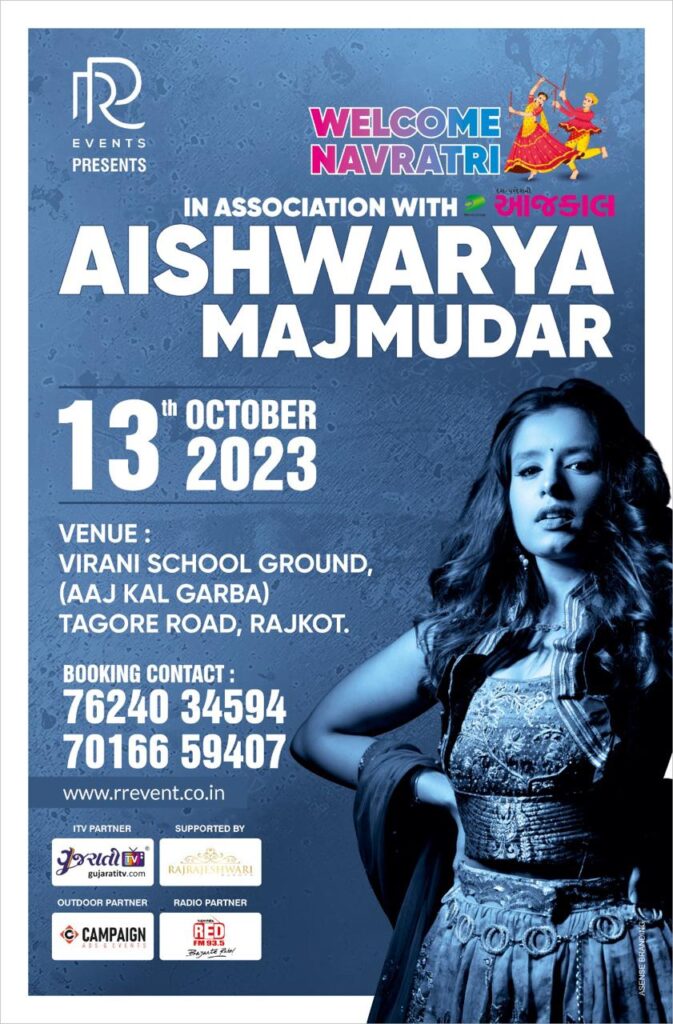 Welcome Navratri 2023 with Aishwarya Majmudar by R.R. Events