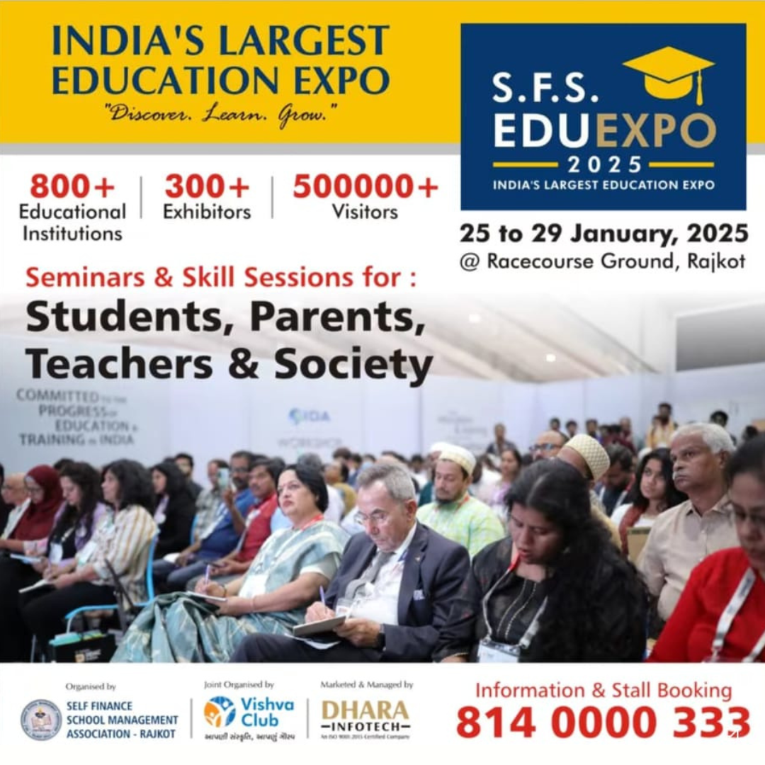 SFS Edu Expo 2025 in Rajkot - India's Largest Education Expo at Racecourse Ground