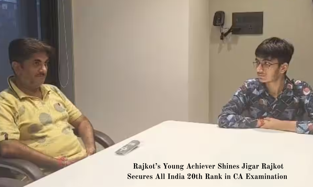 Rajkot’s Young Achiever Shines Jigar Rajkot Secures All India 20th Rank in CA Examination