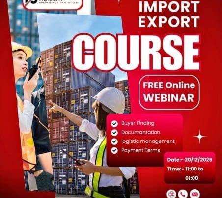 Free Import–Export Training Webinar by MJ INT International Academy Opens Global Trade Opportunities in Rajkot