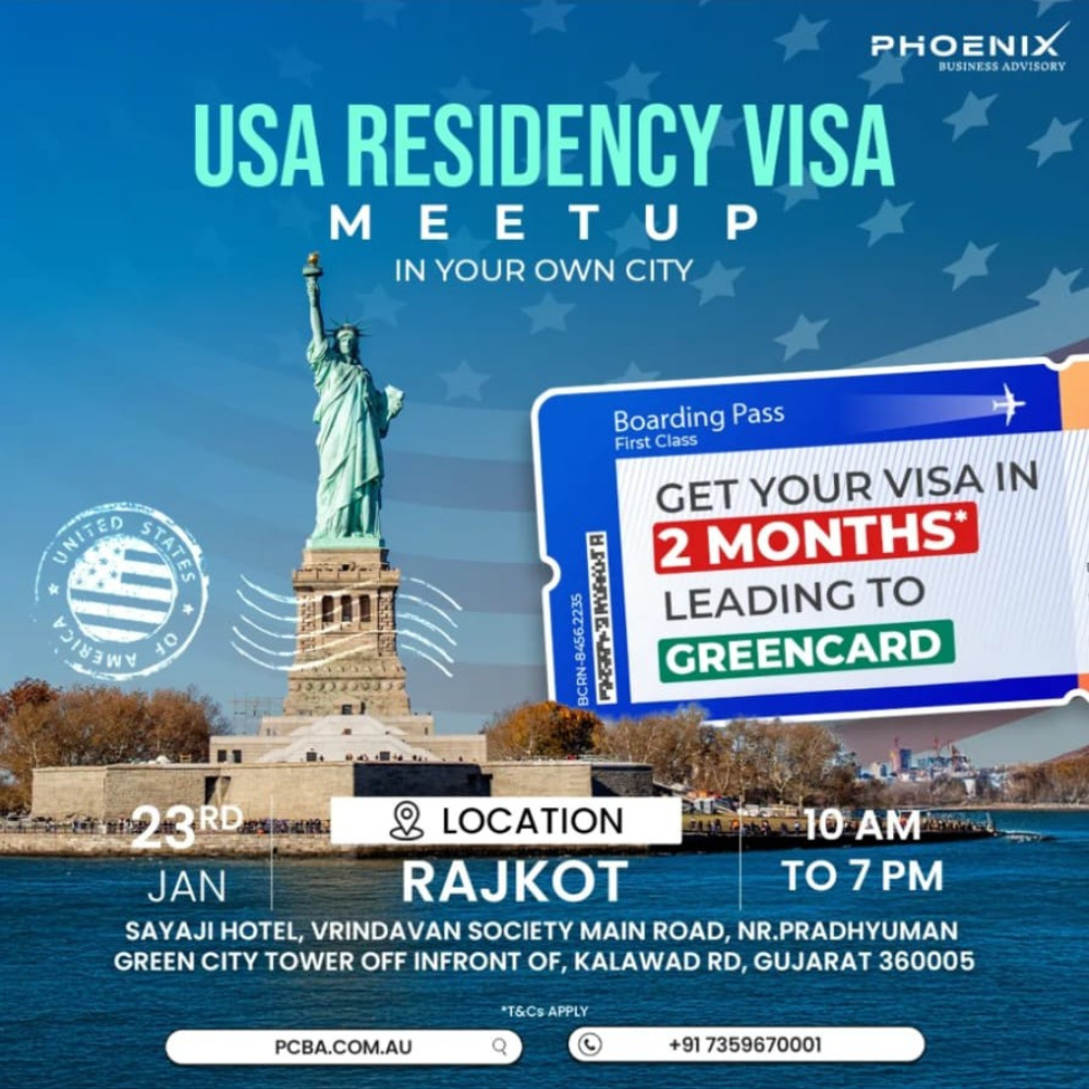 USA Residency Visa Meet-Up in Rajkot