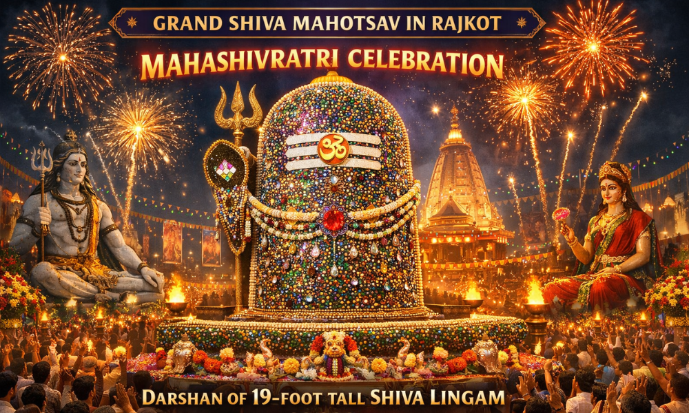 A Grand Shiva Mahotsav to Be Organized in Rajkot on the Occasion of Mahashivratri, Offering a Divine Experience Through the Darshan of a 19-Foot-Tall with 90,000 Precious Gems