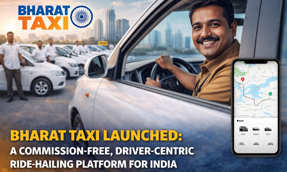 Bharat Taxi Launched A Commission-Free, Driver-Centric Ride-Hailing Platform for India