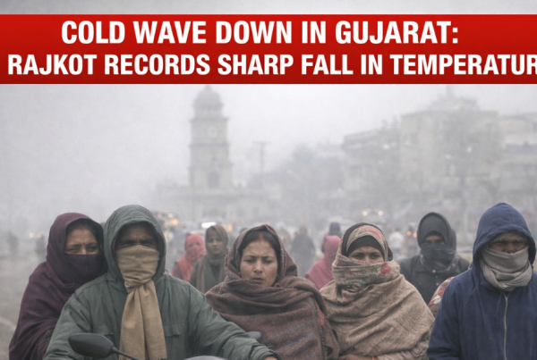 Cold Wave down in Gujarat Rajkot Records Sharp Fall in Temperature