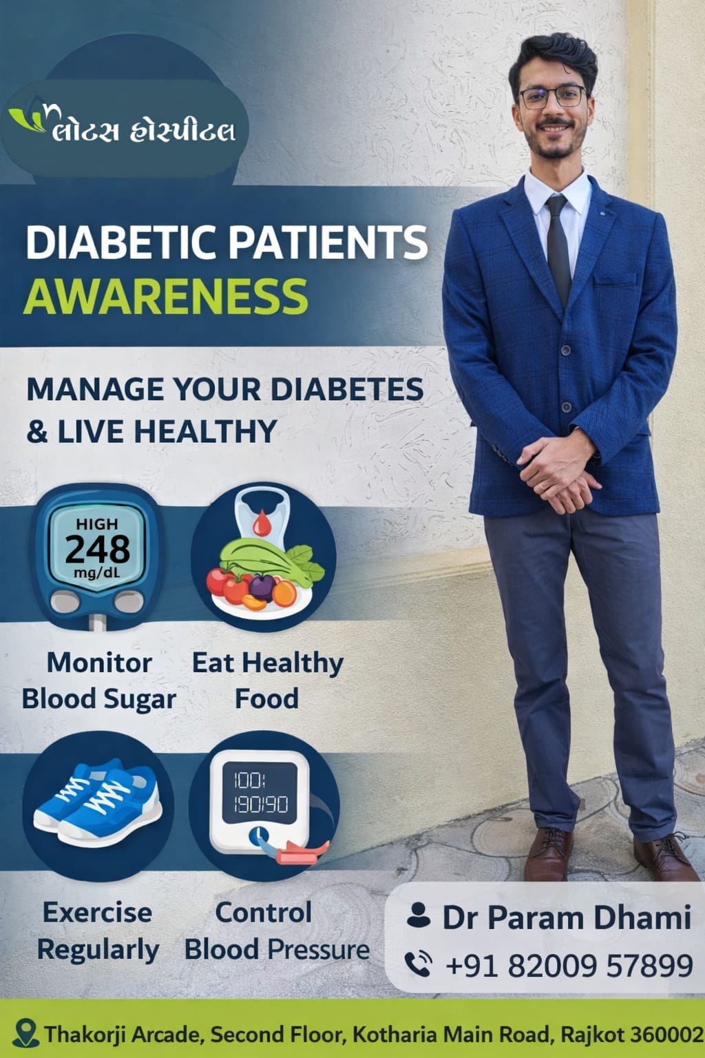 Diabetic Patients Awareness at Lotus Hospital