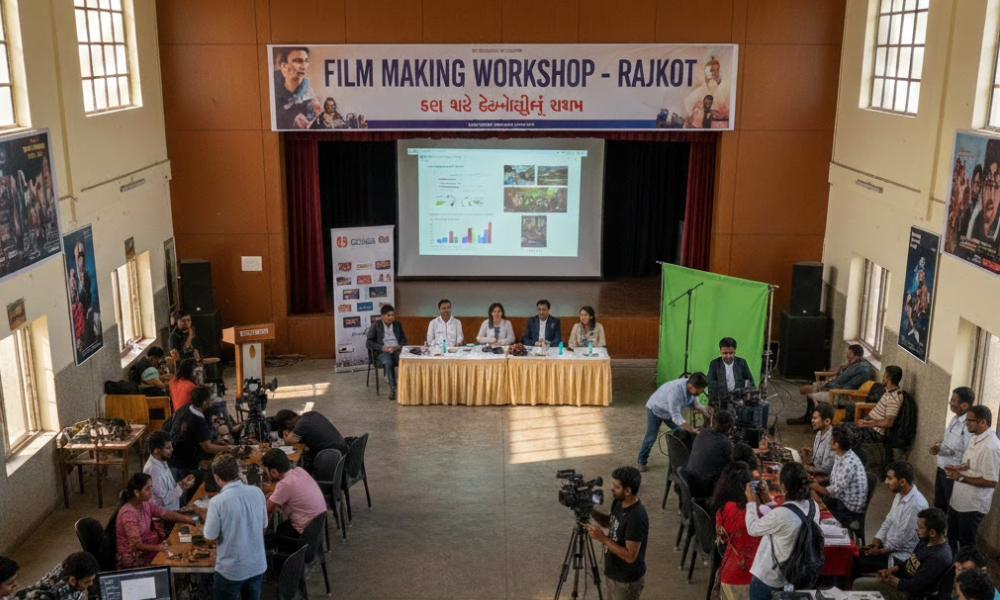 Film Making Workshop in Rajkot with Rare Equipment from the World of Cinema