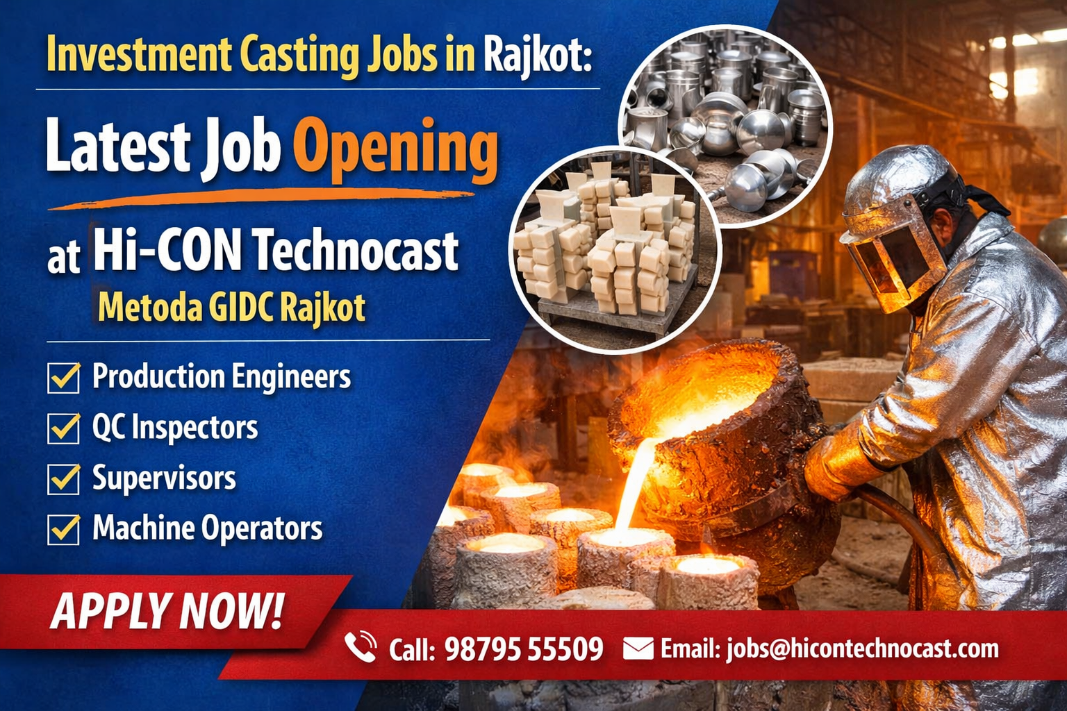 Investment Casting Jobs in Rajkot 