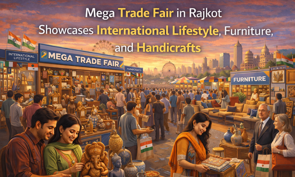 Mega Trade Fair in Rajkot Showcases International Lifestyle, Furniture, and Handicrafts