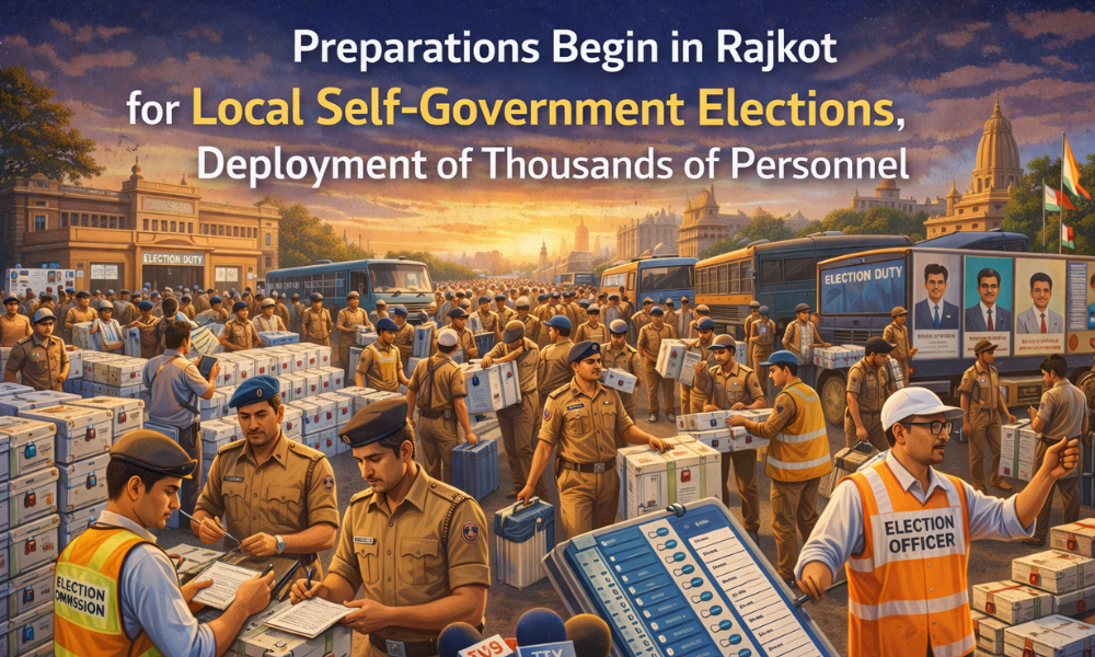 Preparations Begin in Rajkot for Local Self-Government Elections, Deployment of Thousands of Personnel