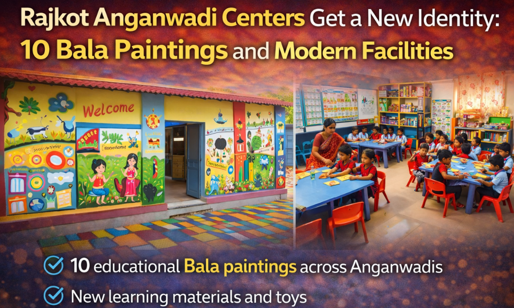 Rajkot Anganwadi Centers Get a New Identity: 10 Bala Paintings and Modern Facilities