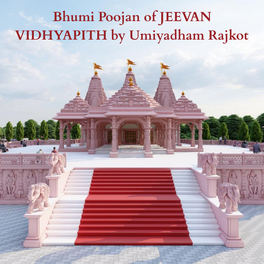 Bhumi Poojan of JEEVAN VIDHYAPITH by Umiyadham Rajkot