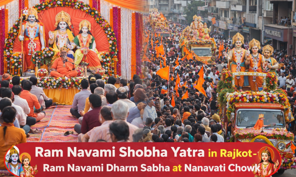 Ram Navami Shobha Yatra in Rajkot