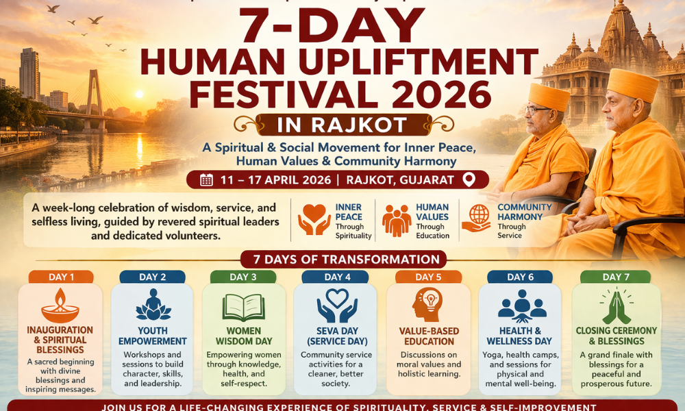 7-Day Human Upliftment Festival 2026 In Rajkot
