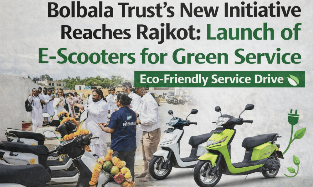 Bolbala Trust’s New Initiative Reaches Rajkot Launch of E-Scooters for Green Service