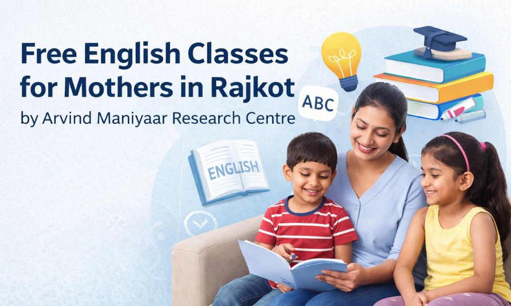 Free English Classes for Mothers in Rajkot by Arvind Maniyaar Research Centre