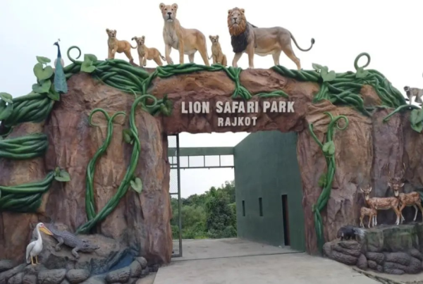 Gujarat's first urban Lion Safari Park in Rajkot, nearing completion, where the zoo & two lakes meet in a 'Triveni Sangam'