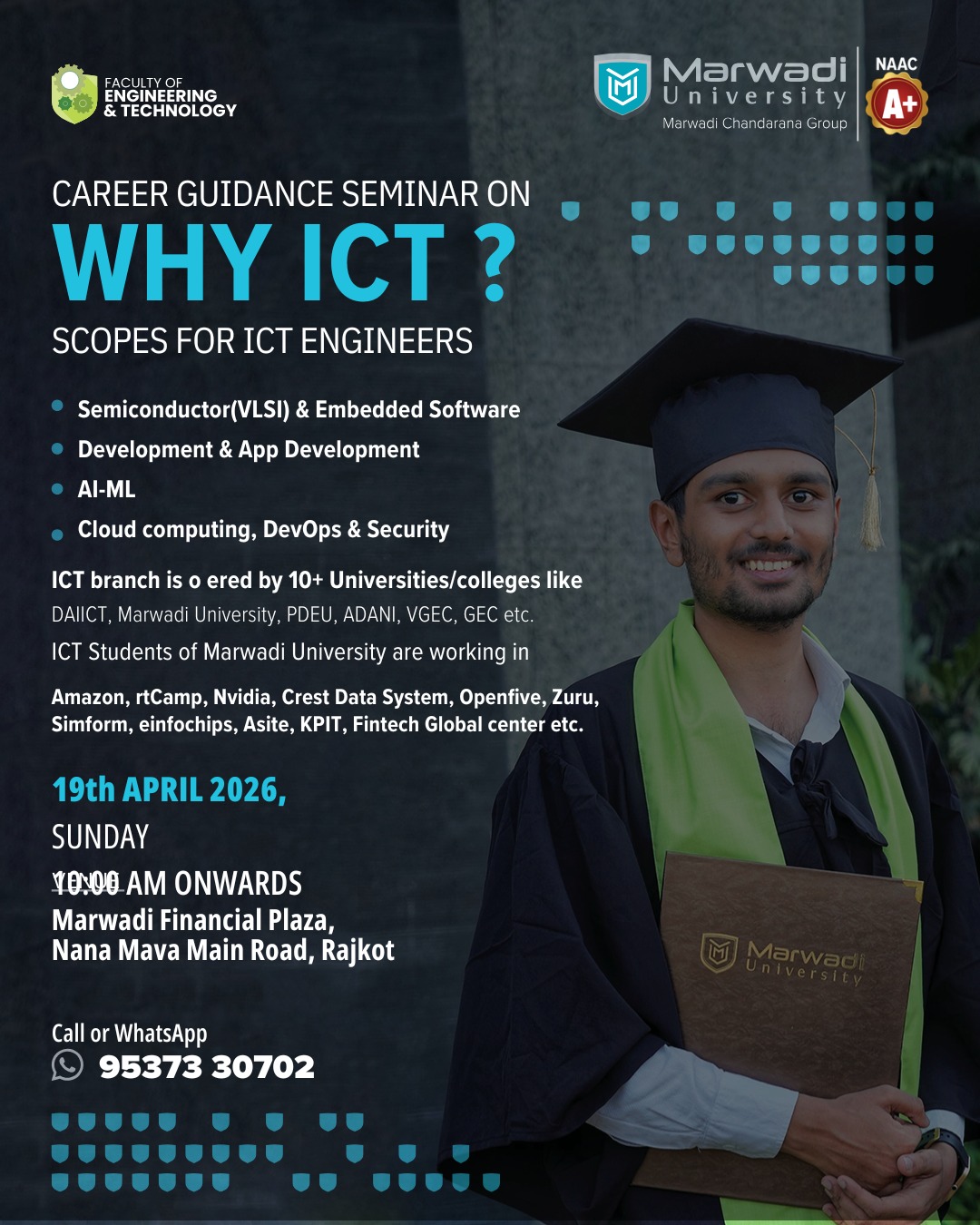 ICT Engineering Branch in Rajkot by Marwadi University