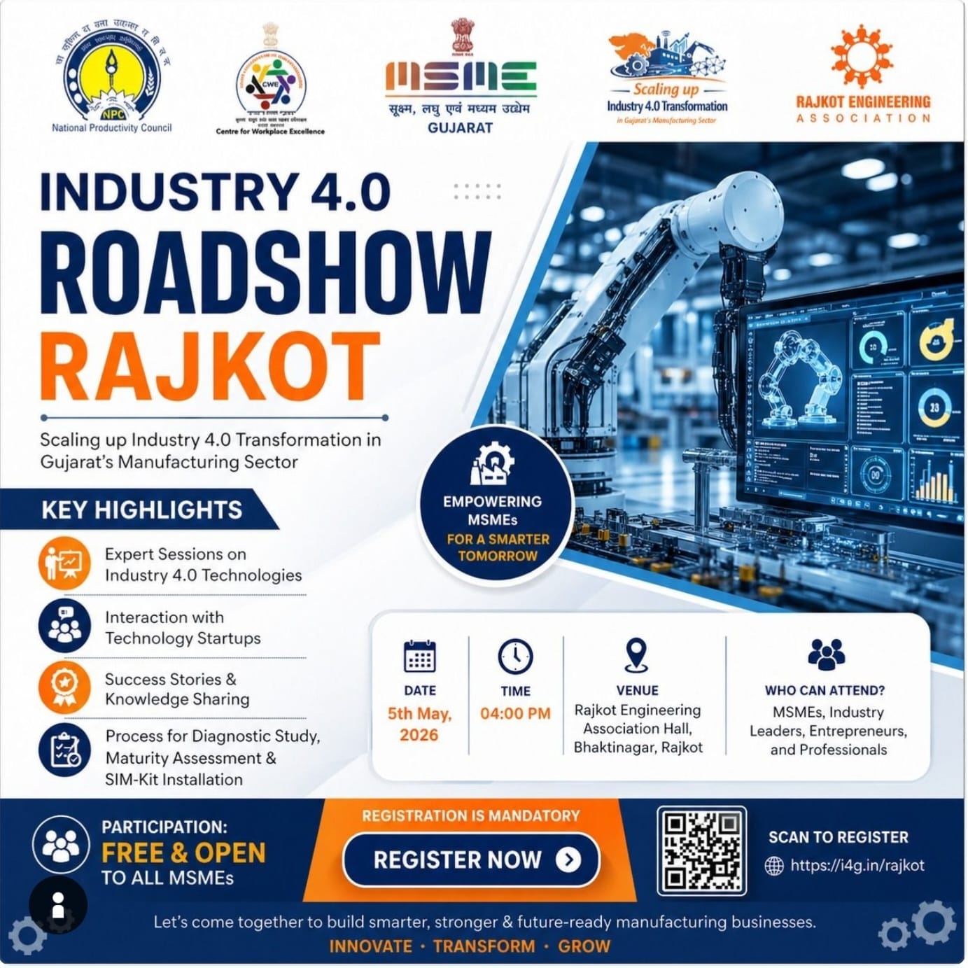 Industry 4.0 Roadshow Rajkot 2026