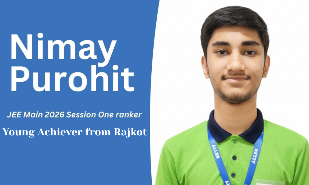 Young Achiever from Rajkot Nimay Purohit Secures AIR 16 with 100 Percentile, Tops Gujarat in JEE Main