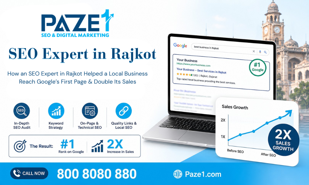 How an SEO Expert in Rajkot Helped a Local Business Reach Google’s First Page & Double Its Sales