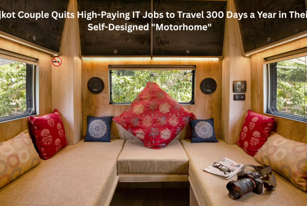 Rajkot Couple Quits High-Paying IT Jobs to Travel 300 Days a Year in Their Self-Designed Motorhome