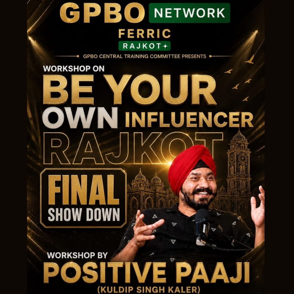 GPBO Sardardham Rajkot Hosts Be Your Own Influencer Workshop with Positive Paaji