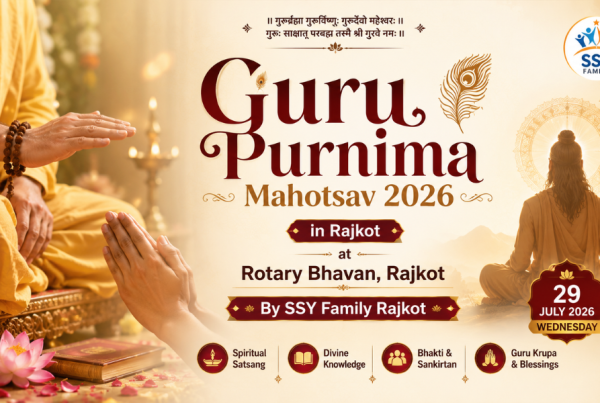 Guru Purnima Mahotsav 2026 in Rajkot at Rotary Bhavan by SSY Family Rajkot