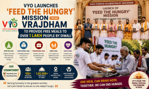 VYO Launches 'Feed the Hungry' Mission from Vrajdham to Provide Free Meals to Over 1 Lakh People by Diwali