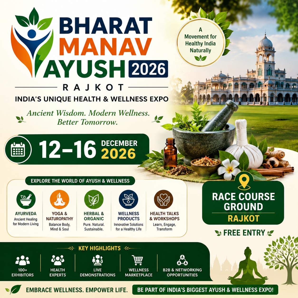 Bharat Manav Ayush 2026 Rajkot India's Unique Health & Wellness Expo