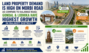Land Property Demand is High on Morbi Road as Compare to Kalawad Road; Gondal & Lodhika have Highest Growth in Rajkot District